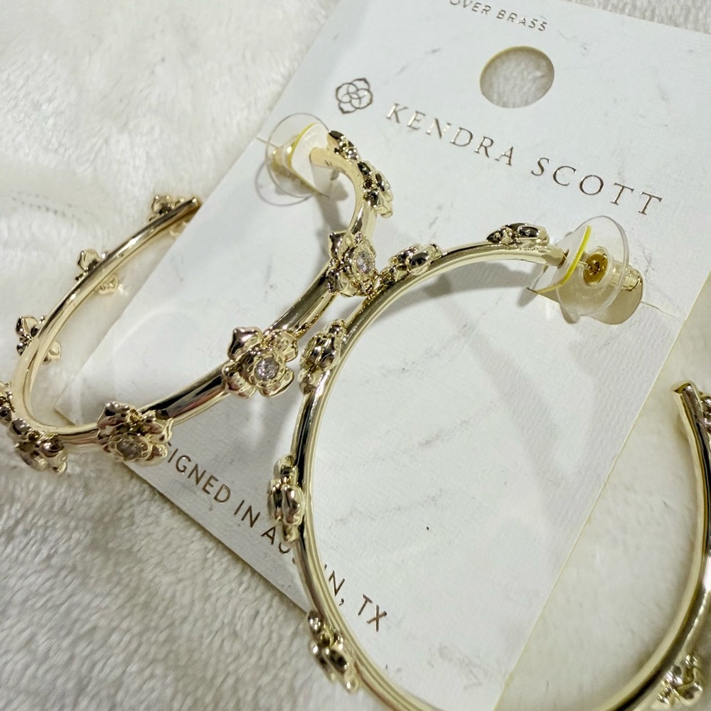 Kendra Scott 14k Over Brass Hoop Earrings